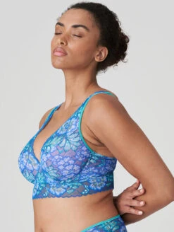 PrimaDonna Twist Morro Bay Longline Plunge Bra 6 PrimaDonna Twist Morro Bay Longline Plunge Bra -Chantelle Sales Store 0142264PrimaMorroBayHalfPaddedPlungeBraMermaidBlueSide