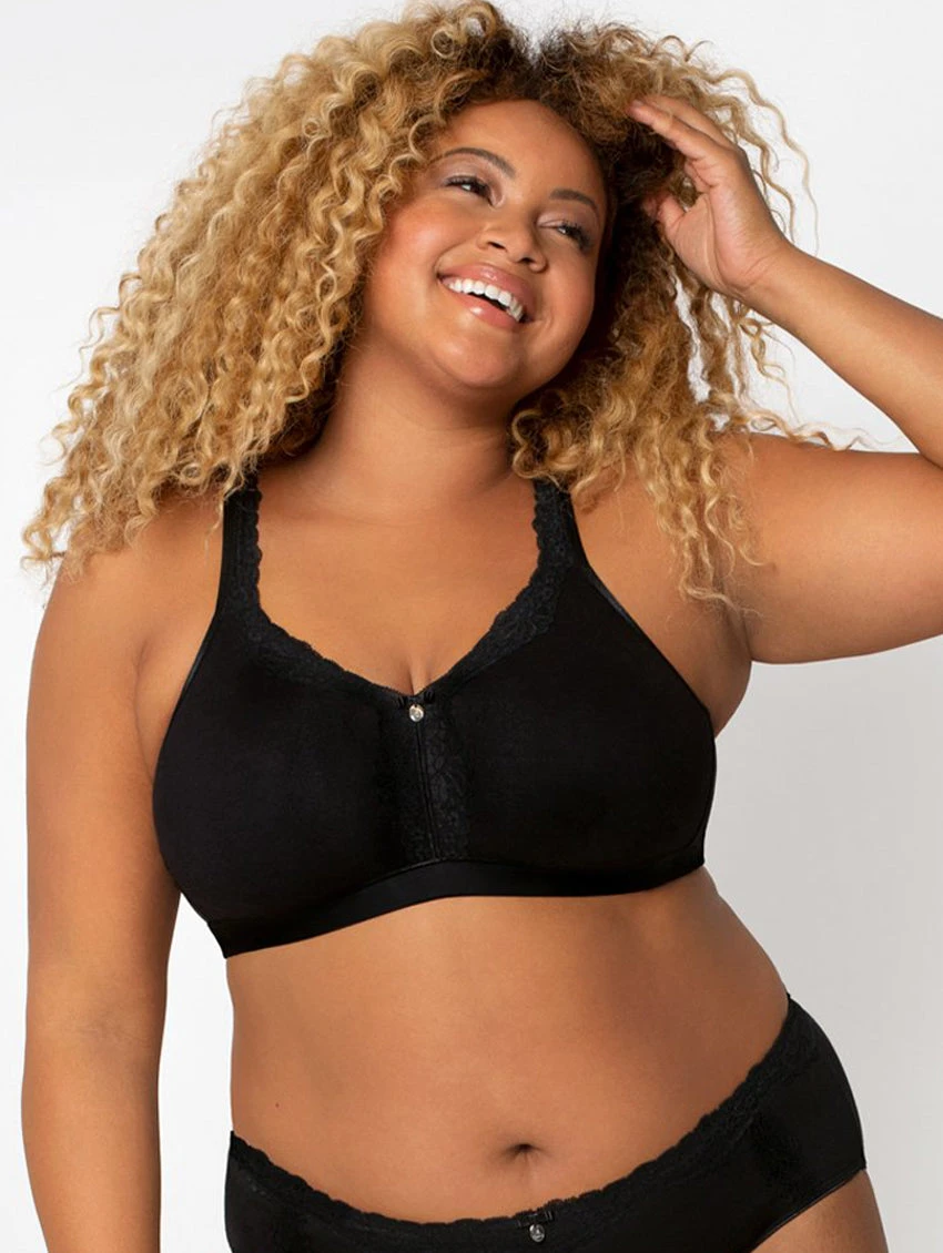 Curvy Couture Wire Free Bra 1 Curvy Couture Wire Free Bra