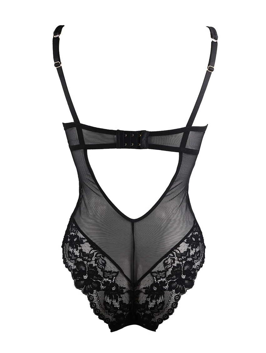 Pour Moi Satin Luxe Underwire Bodysuit 8 Pour Moi Satin Luxe Underwire Bodysuit - Image 8