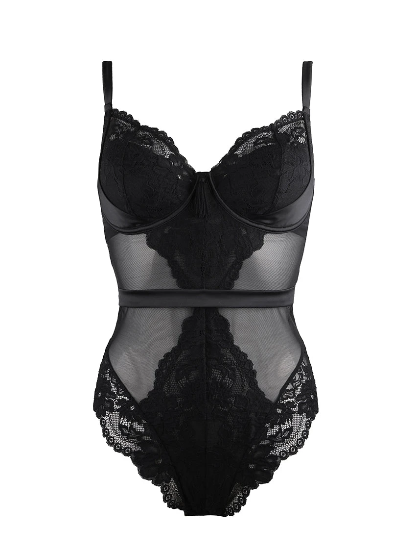 Pour Moi Satin Luxe Underwire Bodysuit 7 Pour Moi Satin Luxe Underwire Bodysuit - Image 7