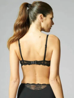 Simone Perele Reve Half Cup Bra 5 Simone Perele Reve Half Cup Bra -Chantelle Sales Store 12Z330HalfCupBraBlackBackEdit