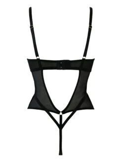 Pour Moi India Embroidery Bodysuit 17 Pour Moi India Embroidery Bodysuit -Chantelle Sales Store 20360IndiaBodysuitBlackCosmeticBackCutOutEdited