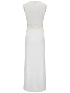 Pour Moi Crochet Maxi Wrap 9 Pour Moi Crochet Maxi Wrap -Chantelle Sales Store 26839CrochetSleevelessMaxiDusterWhiteBackEditedCutOut