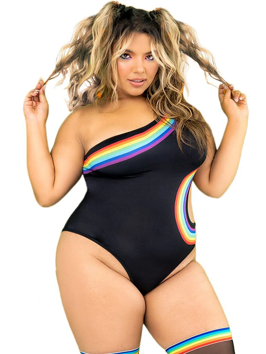 Mapale Asymmetrical Pride Bodysuit 6 Mapale Asymmetrical Pride Bodysuit - Image 6