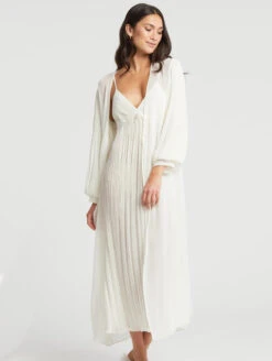 Rya Collection True Love Robe 5 Rya Collection True Love Robe -Chantelle Sales Store 703RyaTrueLoveRobeIvoryFrontEditedWithGown