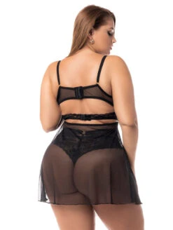 Mapale 3 In 1 Babydoll 15 Mapale 3 In 1 Babydoll -Chantelle Sales Store 7489X2in1Babydoll2PieceSetBlackBackEditedPlus