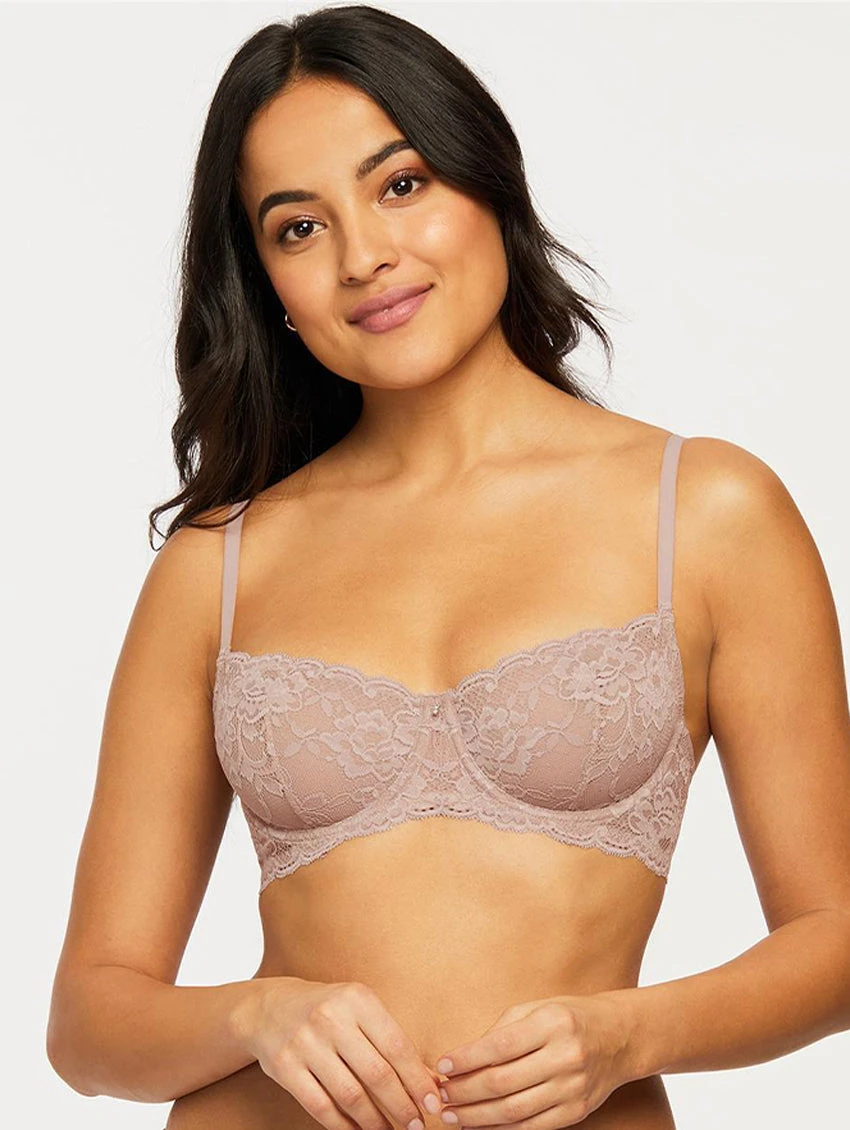 Montelle Flirt Lace Demi Cup Bra 1 Montelle Flirt Lace Demi Cup Bra