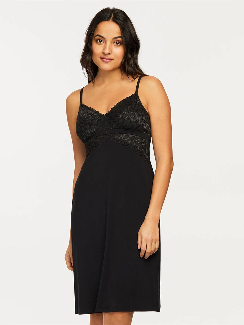Montelle Modal Bust Support Midi Chemise 1 Montelle Modal Bust Support Midi Chemise