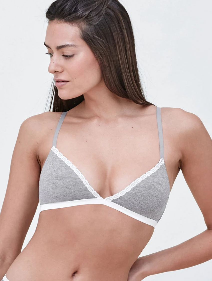 Skarlett Blue Adorned Cotton Bralette 1 Skarlett Blue Adorned Cotton Bralette
