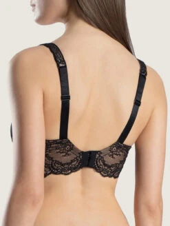 Aubade Danse Des Sens Full Bust Half Cup Bra 5 Aubade Danse Des Sens Full Bust Half Cup Bra -Chantelle Sales Store AubadeDanseDesSensFullBustHalfCupBraOG14 02BlackBack