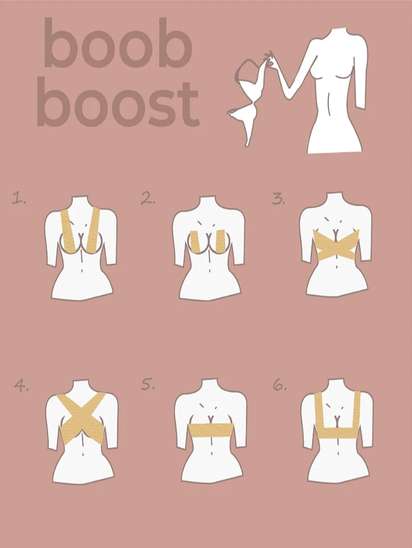 Boob Boost Tape - Black 2 Boob Boost Tape - Black - Image 2