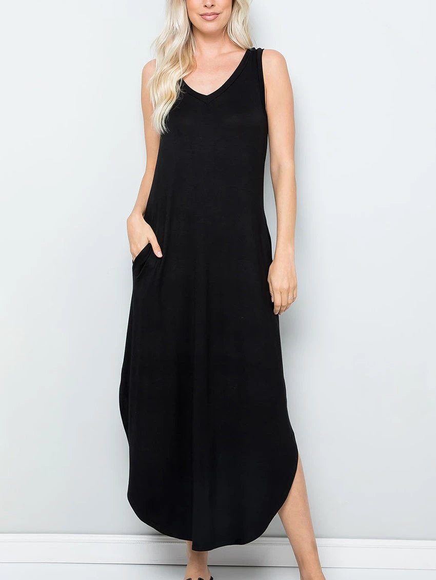 Caroline V-Neck Tank Dress 1 Caroline V-Neck Tank Dress