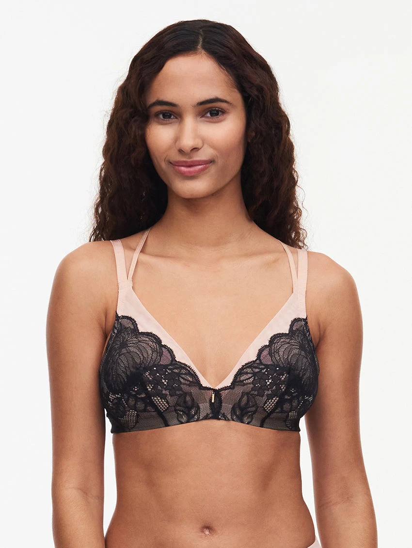Chantelle Midnight Flowers Wirefree Bra 1 Chantelle Midnight Flowers Wirefree Bra