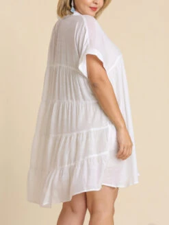 Charlotte Collar Dress 7 Charlotte Collar Dress -Chantelle Sales Store CharlotteCollarDressOffWhiteA6964Back