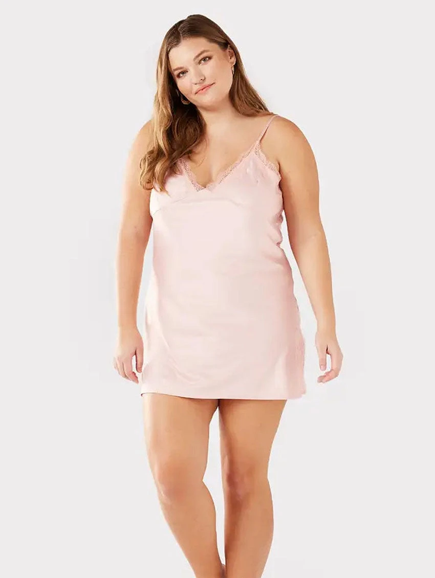 Chelsea Peers Satin Lace Slip 1 Chelsea Peers Satin Lace Slip