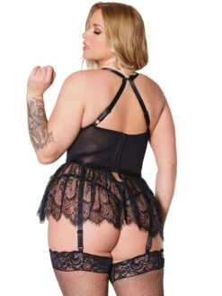 Coquette Lace Peplum Bustier 5 Coquette Lace Peplum Bustier -Chantelle Sales Store CoquetteLacePeplumBustier22305XBlackBack