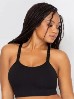 Curvy Couture Smooth Longline 9 Curvy Couture Smooth Longline -Chantelle Sales Store CurvyCoutureSmoothLonglineBra1332BlackFront2