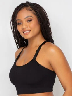 Curvy Couture Smooth Longline 10 Curvy Couture Smooth Longline -Chantelle Sales Store CurvyCoutureSmoothLonglineBra1332BlackSide2