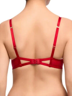 Dita Von Teese Fiamma Bra -Chantelle Sales Store DitaVonTeeseFiammaUnderwireBraD59021RoseRedBack