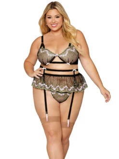 Dreamgirl 3 Piece Embriodered Set