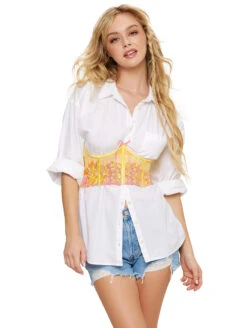 Dreamgirl Mesh Teddy 9 Dreamgirl Mesh Teddy -Chantelle Sales Store DreamgirlMeshTeddy12973XCitrusFrontAlt