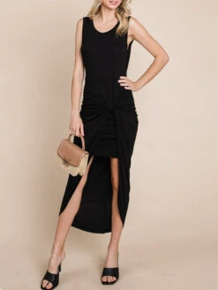 Emerald Samantha Bodycon Midi Dress 10 Emerald Samantha Bodycon Midi Dress -Chantelle Sales Store ETD 837SamanthaBodyconMidiDressBlackFrontEdit2