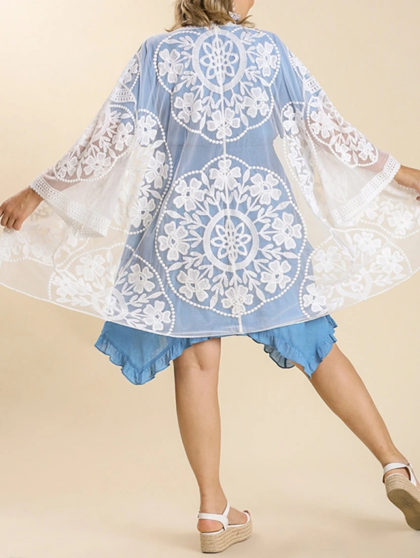 Etta Floral Lace Cover Up 7 Etta Floral Lace Cover Up - Image 7