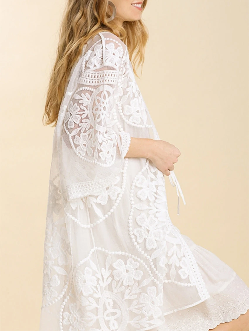 Etta Floral Lace Cover Up 3 Etta Floral Lace Cover Up - Image 3