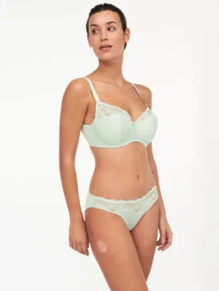 Femilet Marylin Padded Demi Bra 7 Femilet Marylin Padded Demi Bra -Chantelle Sales Store FemiletMarylinPaddedDemiBra9376Brief9373GreenLily
