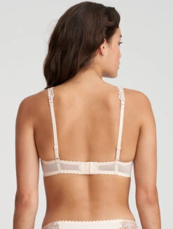 Marie Jo Jane Padded Heart Shape Bra 10 Marie Jo Jane Padded Heart Shape Bra -Chantelle Sales Store MarieJoJaneHeartShapedBraPalePeach0101336Back