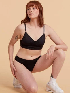 Miel Seamless Unlined Bralette -Chantelle Sales Store MielNanaBra 0110BlackAction