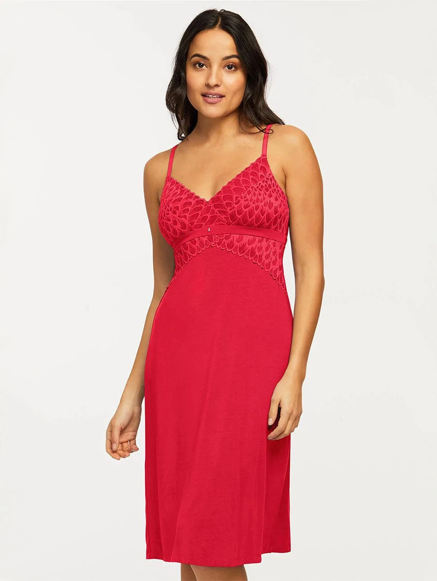 Montelle Modal Bust Support Midi Chemise 1 Montelle Modal Bust Support Midi Chemise