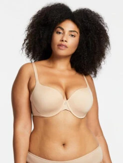 Montelle Pure T-shirt Bra 6 Montelle Pure T-shirt Bra -Chantelle Sales Store MontellePureSeamlessSand9310FrontPlus