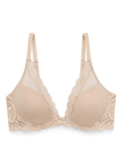 Natori Feathers Plunge Bra 11 Natori Feathers Plunge Bra -Chantelle Sales Store NatoriFeathersPlungeBra730023CafeFront2