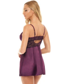 Oh La La Cheri Donna Chemise 9 Oh La La Cheri Donna Chemise -Chantelle Sales Store OhLaLaCheriDonnaChemisePotentPurple74 11905 X Back