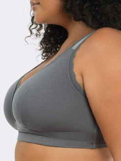 Parfait Dalis Bralette 7 Parfait Dalis Bralette -Chantelle Sales Store P5641DalisBraletteCharcoalSide