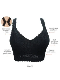 Parfait Adriana Bralette 11 Parfait Adriana Bralette -Chantelle Sales Store ParfaitAdrianaBraletteBlackP5482Info