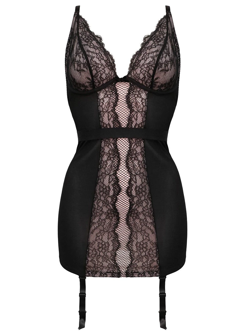 Pour Moi Dark Romance Garter Chemise 3 Pour Moi Dark Romance Garter Chemise - Image 3