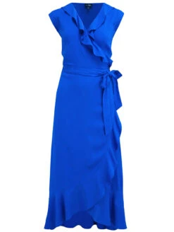 Pour Moi Wrap Beach Dress 12 Pour Moi Wrap Beach Dress -Chantelle Sales Store PourMoiMidaxiWrapBeachDressUltramarine91053FlatFront