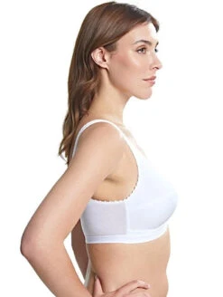Royce Front Closure Bra 8 Royce Front Closure Bra -Chantelle Sales Store RoyceFrontCloseBraWhite1010Side