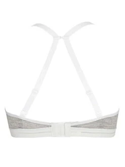 Royce Posie Wirefree T-Shirt Bra 5 Royce Posie Wirefree T-Shirt Bra -Chantelle Sales Store RoycePosieWireFreeBraGreyWhite8019BackRacer