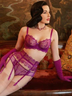 Dita Von Teese Vedette Balcony Bra 5 Dita Von Teese Vedette Balcony Bra -Chantelle Sales Store Shockingvioletfashion