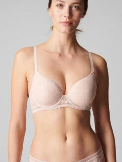 Simone Perele Comete Spacer Bra 7 Simone Perele Comete Spacer Bra -Chantelle Sales Store SimonePereleCometeSpacerBraRoseSand12S316Front