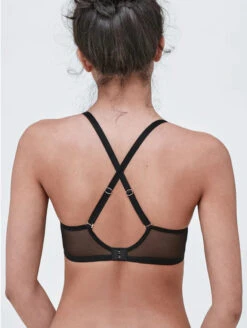 Skarlett Blue Spellbound Spacer Bra 8 Skarlett Blue Spellbound Spacer Bra -Chantelle Sales Store SkarlettBlueSpellboundMultiWaySpacerBra321212BlackBackAlt