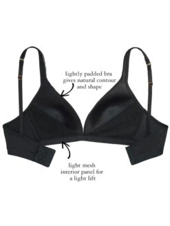 The Little Bra Company Erika Non Wire Plunge Bra 6 The Little Bra Company Erika Non Wire Plunge Bra -Chantelle Sales Store TheLittleBraCompanyErikaSmoothBlackY001SInfo