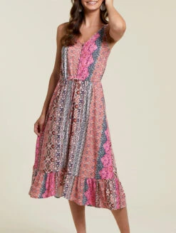 Tribal Button Front Dress