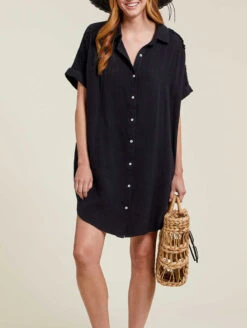 Tribal Dolman Short Sleeve Dress