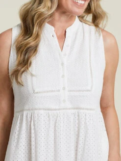 Tribal Sleeveless Short Dress 5 Tribal Sleeveless Short Dress -Chantelle Sales Store TribalSleevelessDress7829O 4782Detail