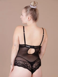 Saki Silver Moulded Cup Teddy 5 Saki Silver Moulded Cup Teddy -Chantelle Sales Store WS1600TeddyBlackBackEdit