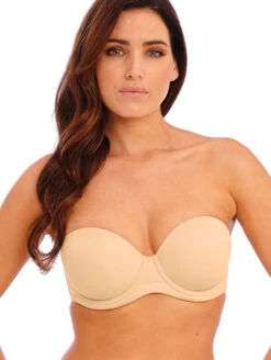 Wacoal Strapless Bra 13 Wacoal Strapless Bra -Chantelle Sales Store WacoalRedCarpetStraplessSand953117FrontAlt2
